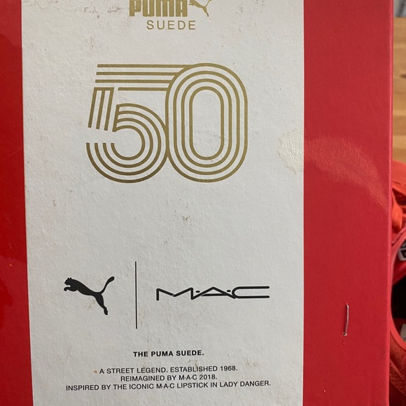 Puma Suede Classic x MAC TWO Fiery Red - Picture 4 of 7